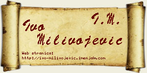 Ivo Milivojević vizit kartica